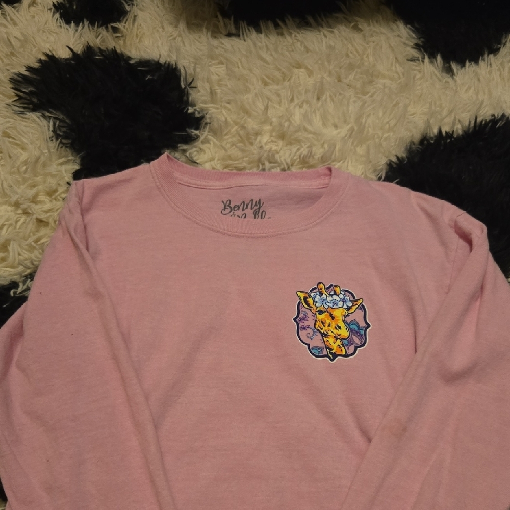 Pink Kids Shirt with Graphic Design
